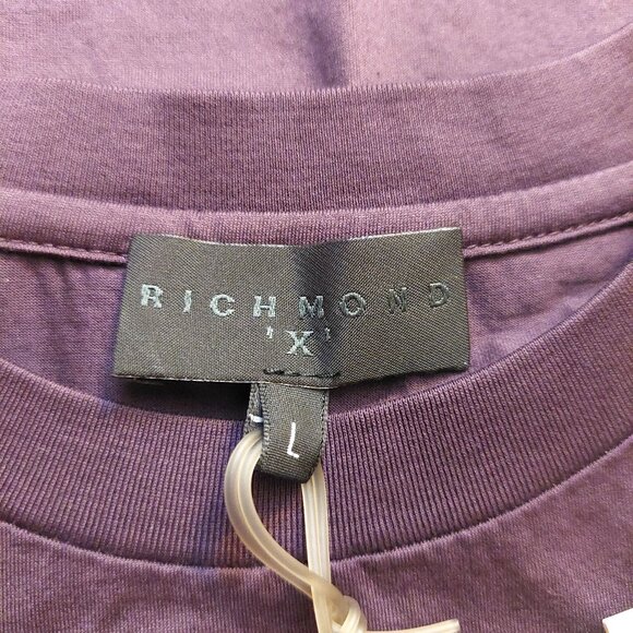 Richmond X Purple Femme Fatale Long Sleeve Graphic Tee Shirt Sz L NWT - Picture 9 of 10